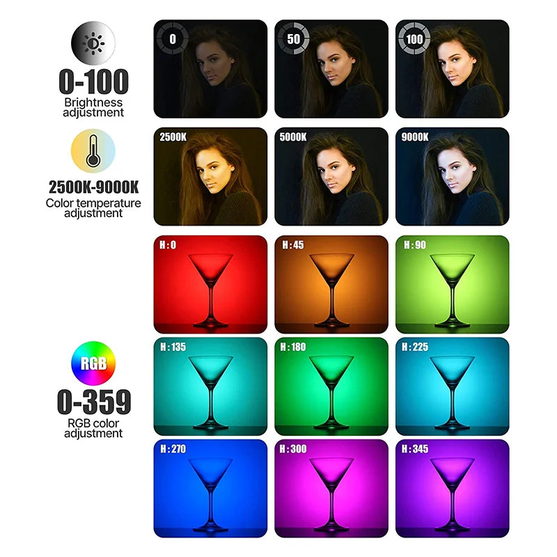 Lampe vidéo RGB