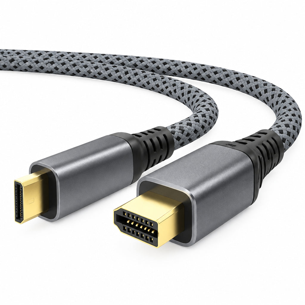 Câble tressé mini/micro-HDMI vers HDMI