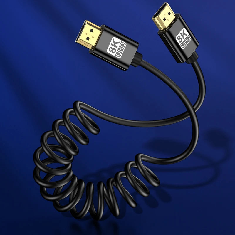 Câble HDMI spiralé pour caméra