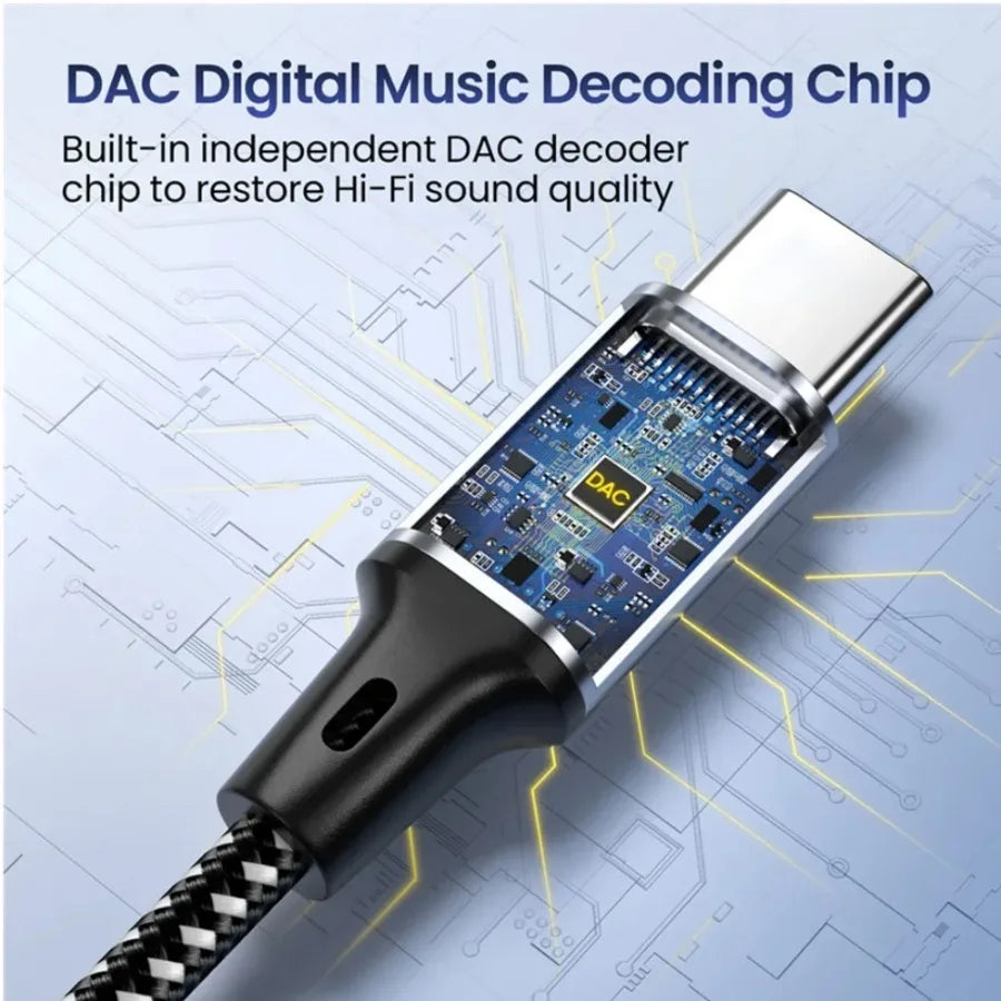 Câble audio USB-C vers jack 3,5 mm