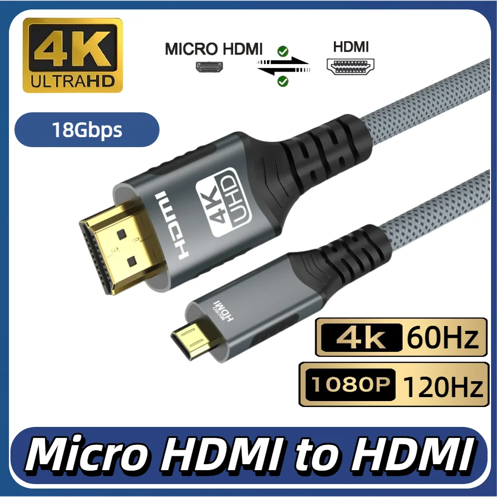Câble mini ou micro-HDMI vers HDMI